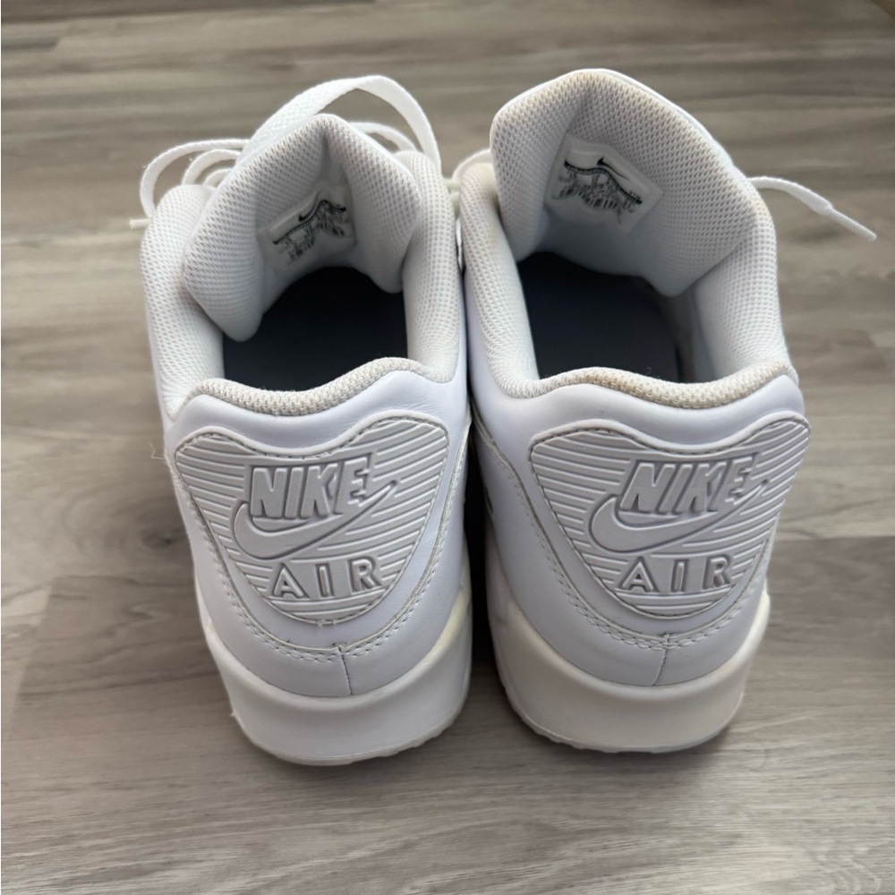 Nike Air Max 90's Triple White - Picture 6 of 9